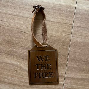 Free People Brass Keychain / Purse Tag
